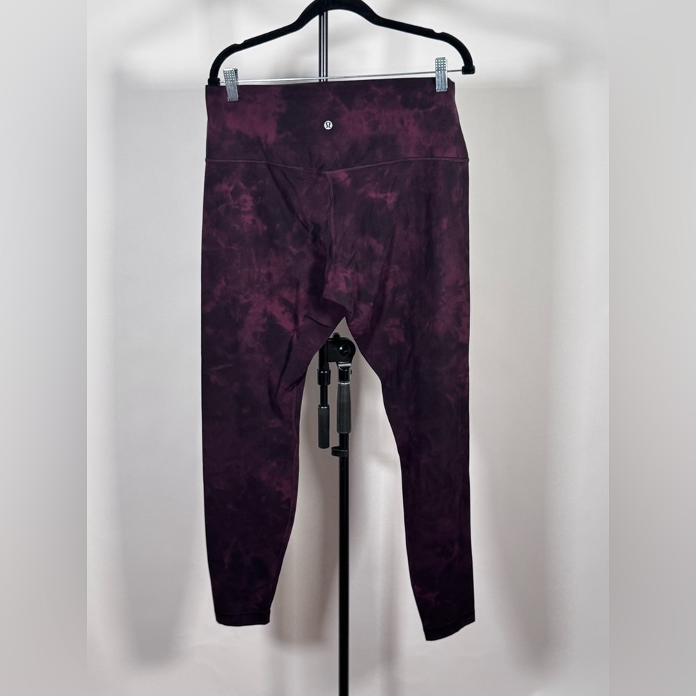 NWOT Lululemon Align Pant 28" *Diamond Dye Diamond Dye Cassis Black - Picture 6 of 6
